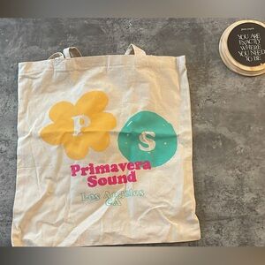 Primavera Sound Tote Bag with Floral Design